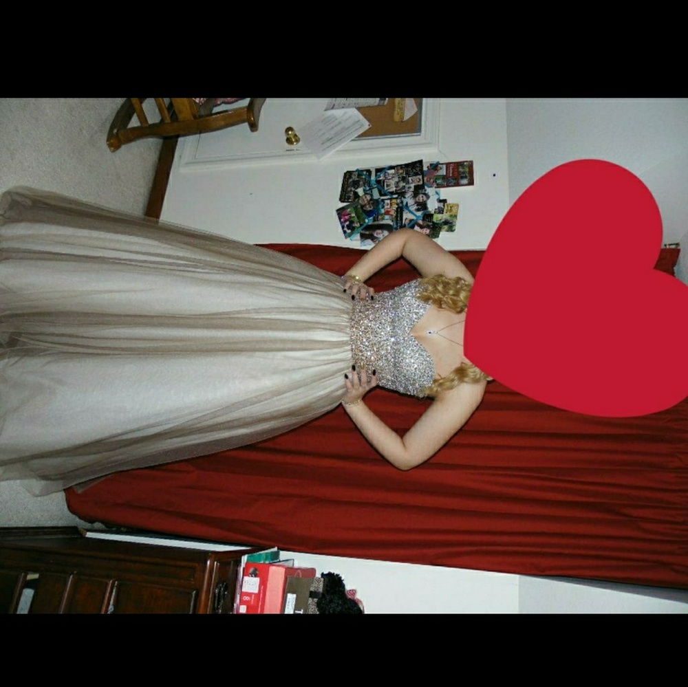 Gold ball gown